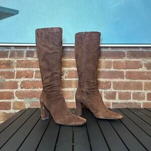 Vintage Bandalino Tall Suede Heeled Boot